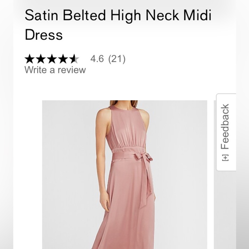 NWT Express dress, pretty dusty pink color